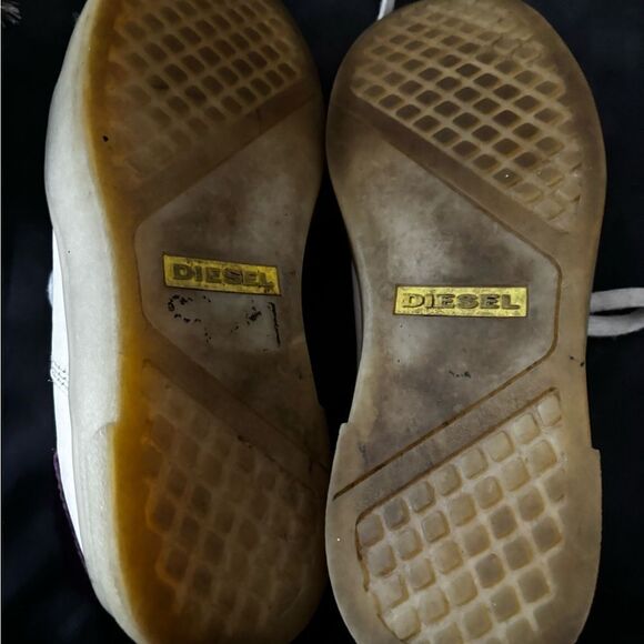 Diesel fur logo sneakers classic platform flats cute shoes y2k - Picture 3 of 7